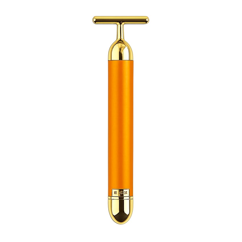 24K Gold Energy Beauty Bar Electric Facial Massage Roller