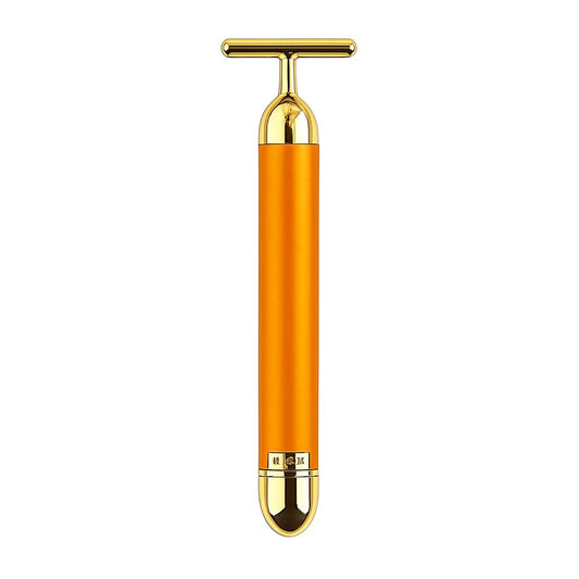 24K Gold Energy Beauty Bar Electric Facial Massage Roller